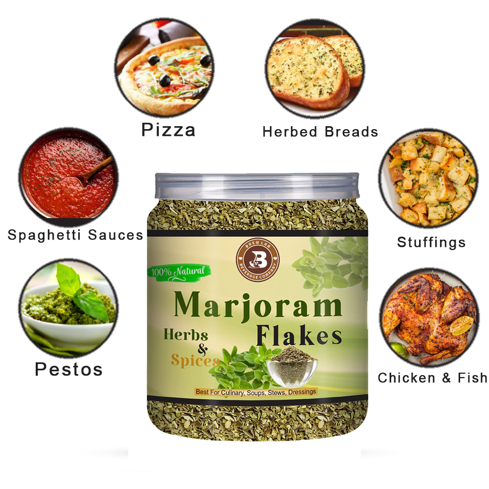 Brew Lab Marjoram Herbs | Oregano | For Pizza, Pasta & Chai (50 g)