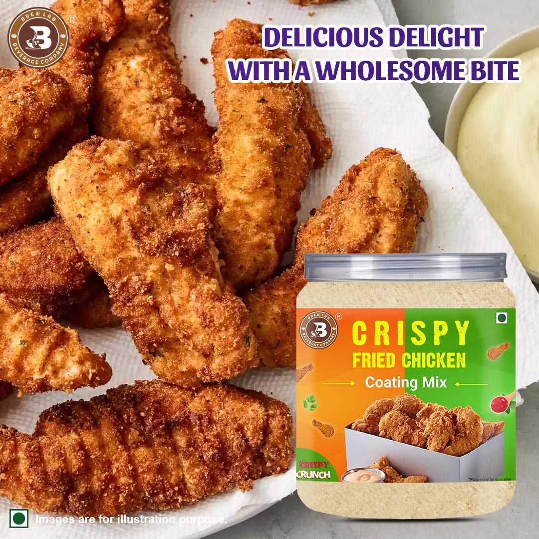 Brew Lab Crispy Fried Chicken Coating Mix | Perfect For Fried Prawns, Fish Fingers & More | (100 g)