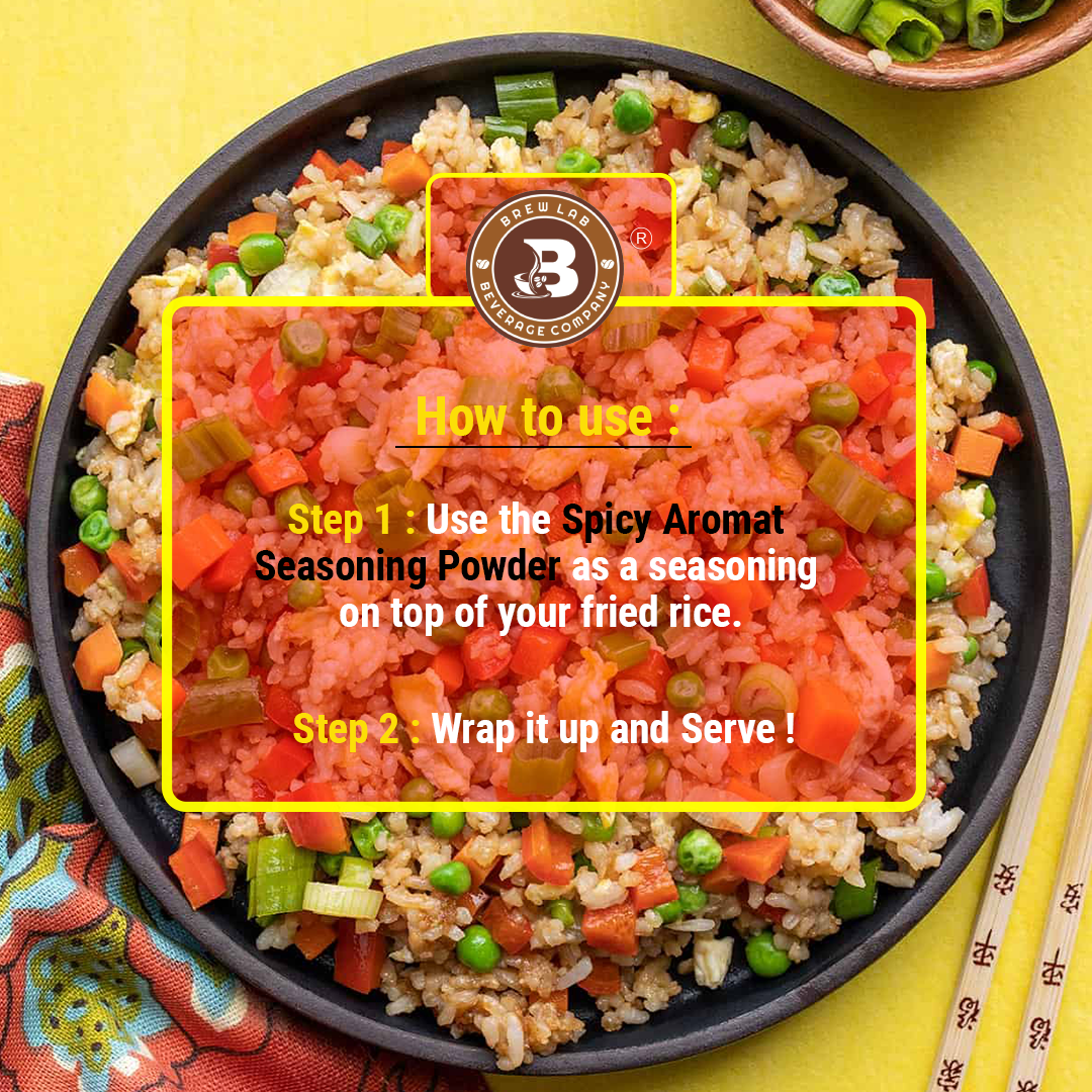 Brew Lab All Purpose Spicy Aromat Seasoning Powder | Spicy Taste for Oriental Dishes-100 gm