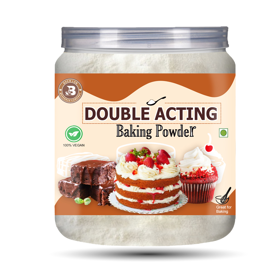 Brew Lab Double Acting Baking Powder For Baking Cake, Muffins, Bakery Product & More-100g Baking Powder