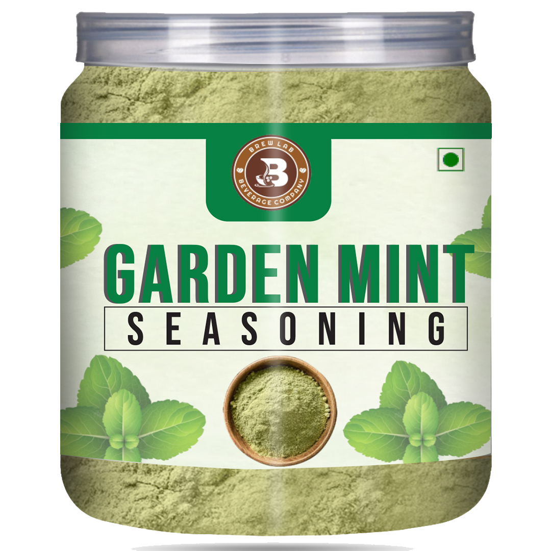 Brew Lab Garden Mint Seasoning | Use for Grilling, Cooking - Dry Marinade, Salad (100 g)