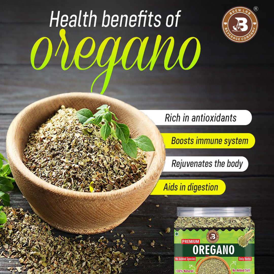 Brew Lab 100% Natural Premium Oregano | No Added Spices Only Herbs | Boost Immune System-50 gm