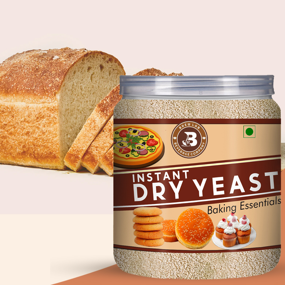 Brew Lab Active Instant Dry Yeast Powder for Baking Bread and Pizza Yeast Powder-100gm