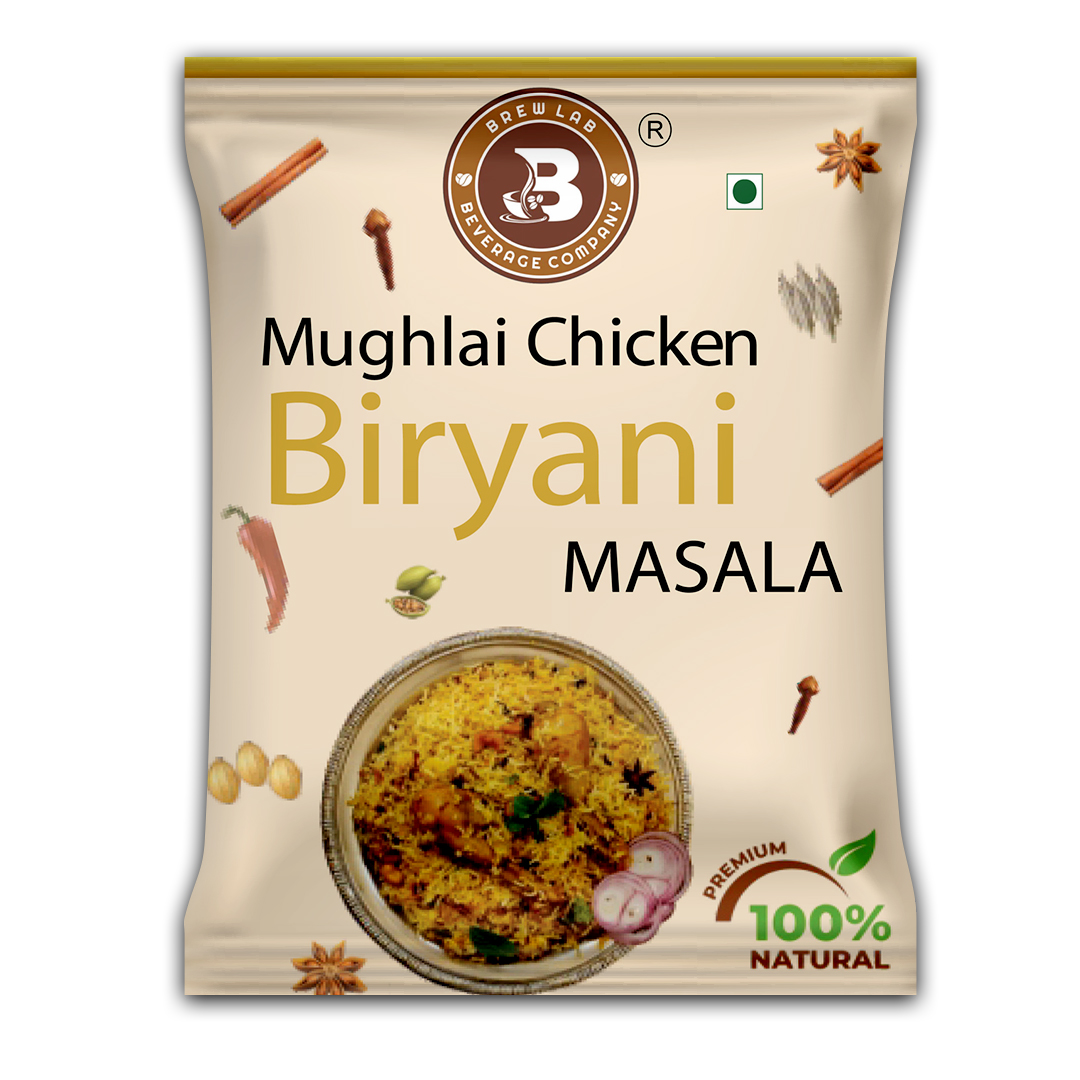 Brew Lab Mughlai Chicken Biryani Masala| Spice Mix | For Delicious & Flavorful Biryani (250GM)