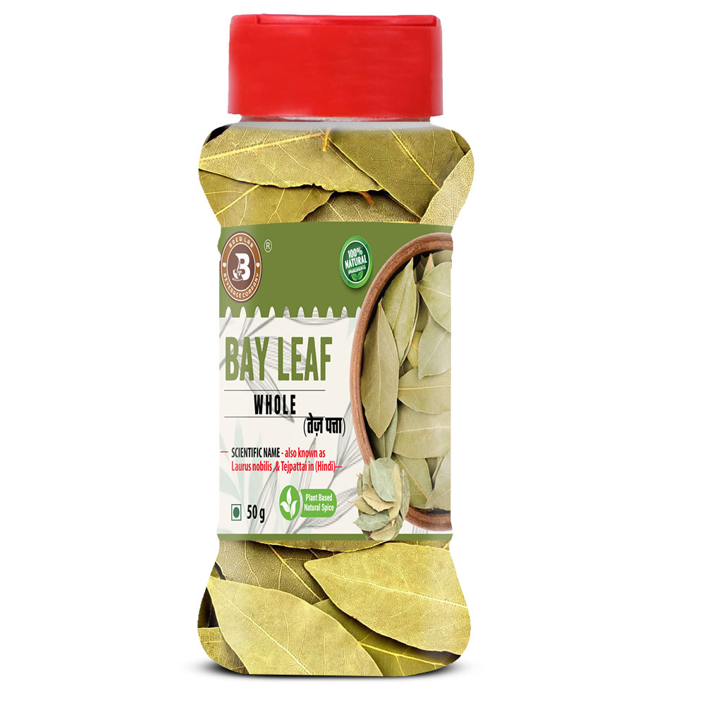 Brew Lab 100% Fresh & Natural Supreme Quality Tej Patta Leaf Whole Dried Bay Leaves Spices (100 grams)