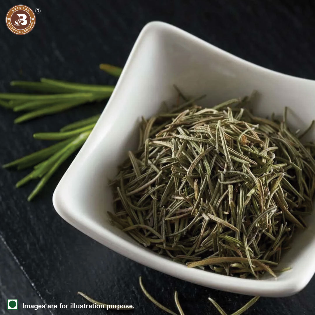Brew Lab Dried Rosemary (Rujamari) Leaf 100 g | Rich In Antioxidants' & Anti-Inflammatory | Boost Immune & Improves Blood Circulation | For Food,Skin Glow,Hair | 100% Natural & Organically Grown-100 gm