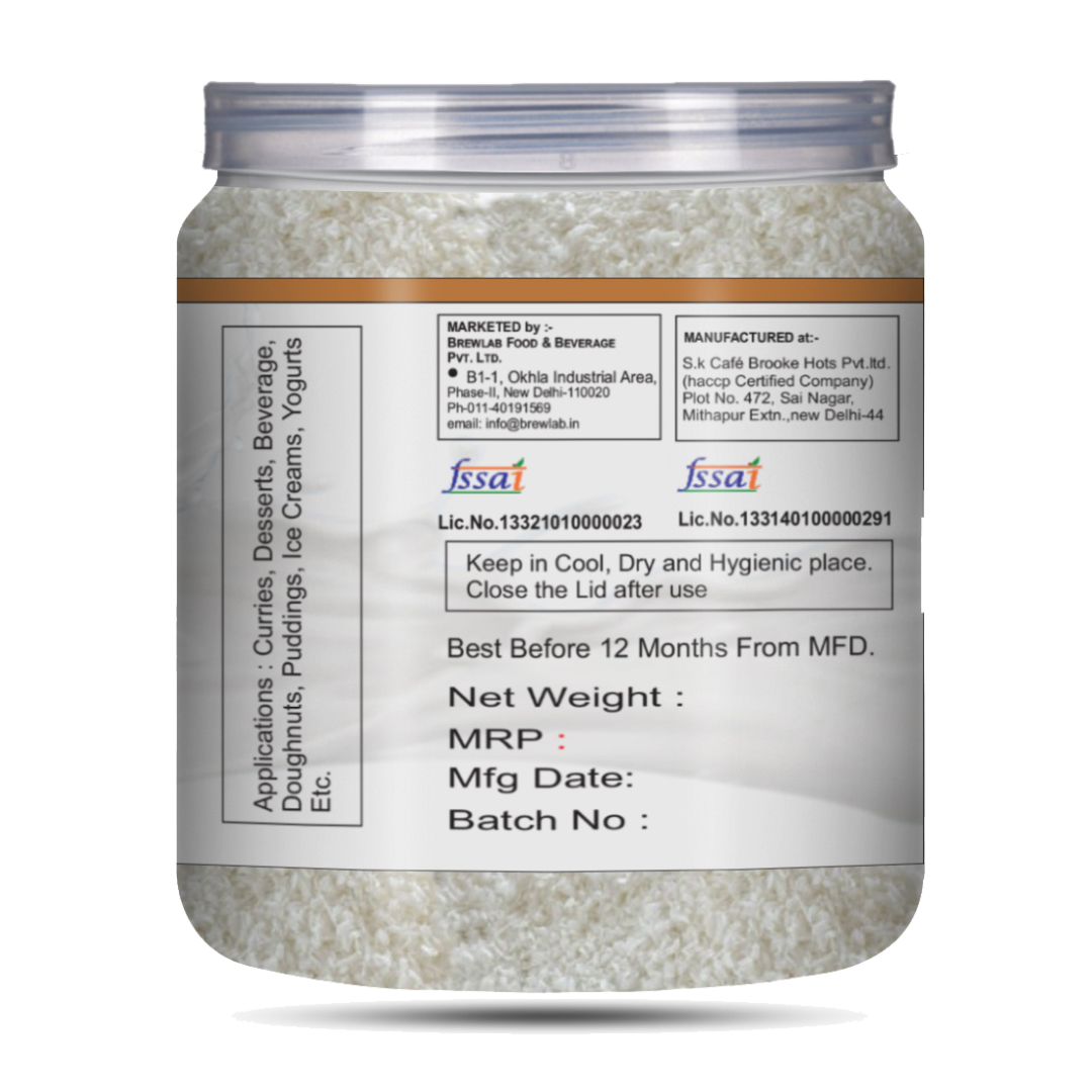 Brew Lab 100% Vegan and Gluten Free Instant Coconut Milk Powder For Cooking | Gravy Thickener | From Selected Indonesian Coconut