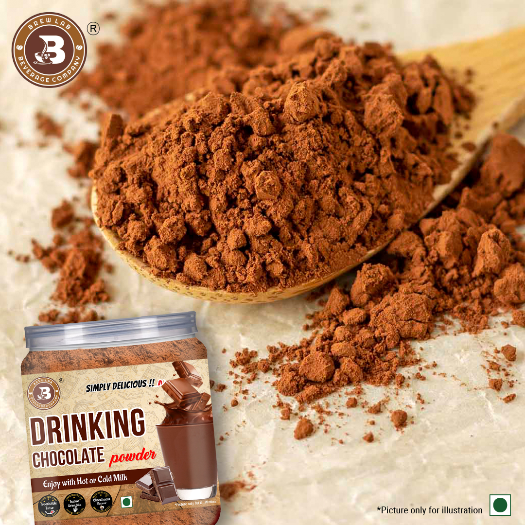 Brew Lab Drinking Chocolate Powder | Chocolate Powder for Cold Choco ...