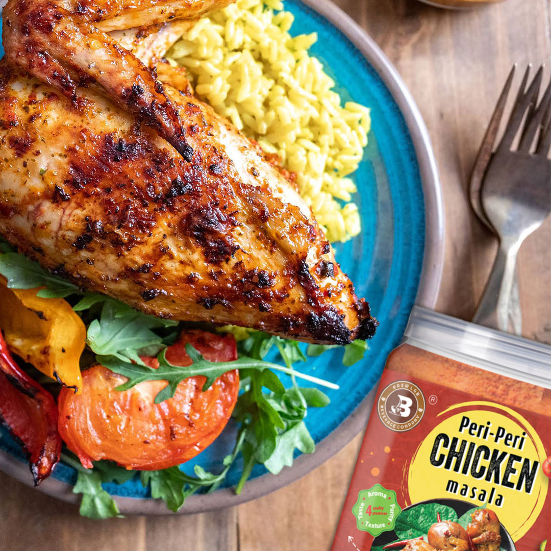 Brew Lab Delicious, Natural and Tasty Peri Peri Chicken Masala | No Added Color | (100 g)