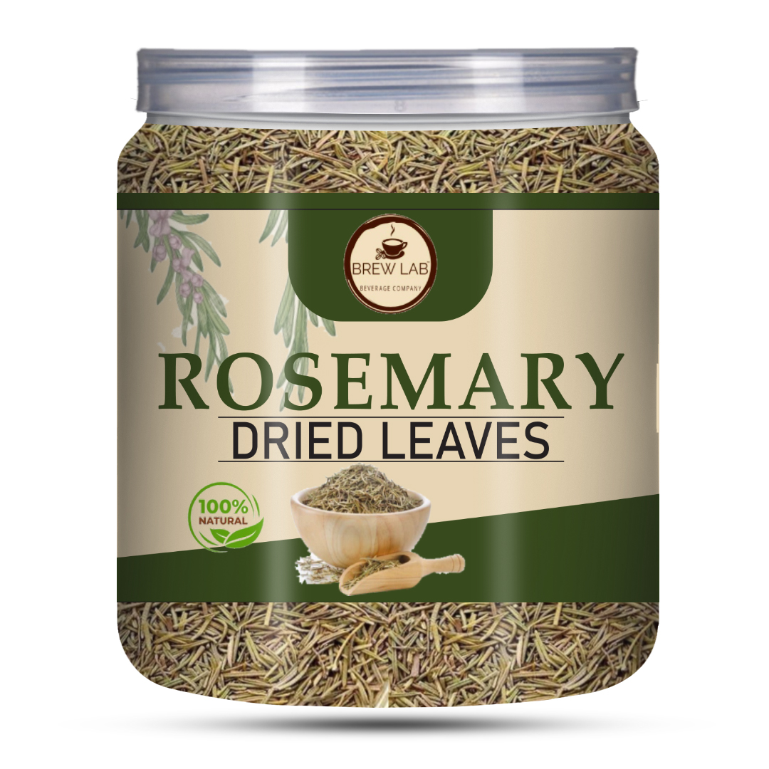 Brew Lab Dried Rosemary (Rujamari) Leaf 100 g | Rich In Antioxidants' & Anti-Inflammatory | Boost Immune & Improves Blood Circulation | For Food,Skin Glow,Hair | 100% Natural & Organically Grown-100 gm