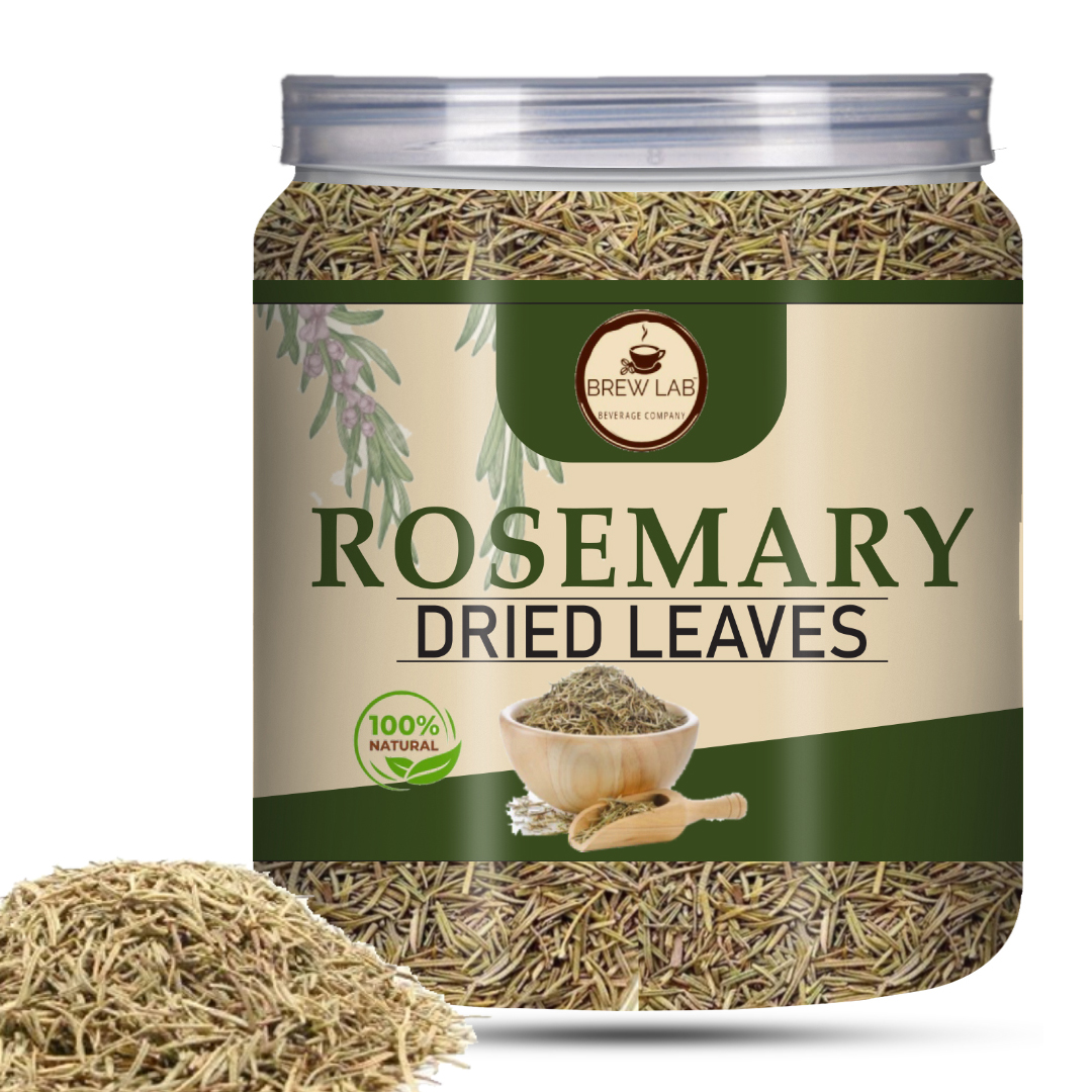 Brew Lab Dried Rosemary (Rujamari) Leaf 100 g | Rich In Antioxidants' & Anti-Inflammatory | Boost Immune & Improves Blood Circulation | For Food,Skin Glow,Hair | 100% Natural & Organically Grown-100 gm