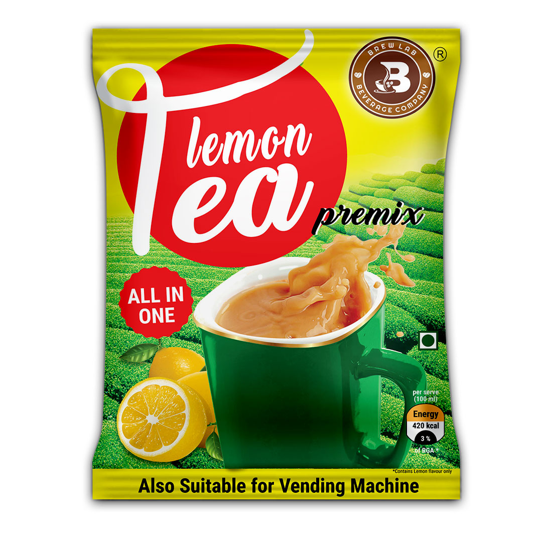 Brew Lab Lemon Tea Premix Also Suitable For Vending Machine Daily Dose Of Natural Goodnes Lemon Tea Plastic Bottle (100 g)