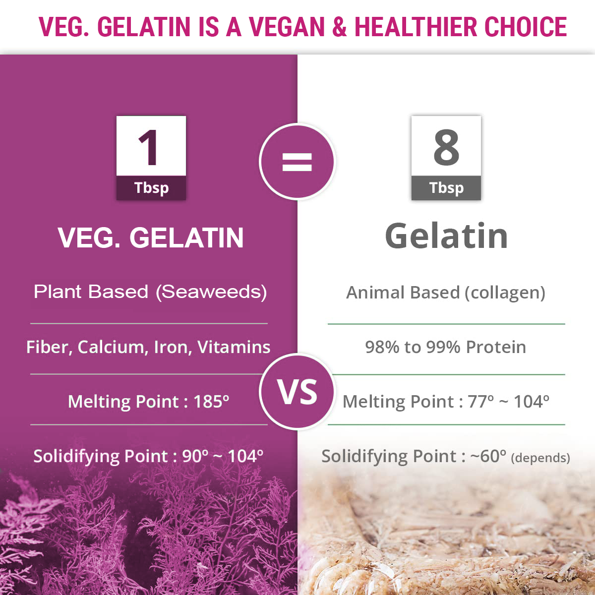 Brew Lab Veg Gelatin Powder | A Vegan Product | Perfect for Making Jelly Gelatin Powder(100GM)
