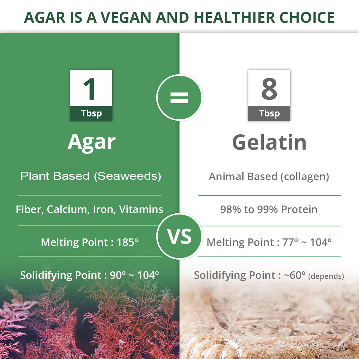 Brew Lab Agar Agar Powder | No Gelatin | Plant Based Product | 100% Vegetarian | Perfect For Desserts & Jelly making 100 g