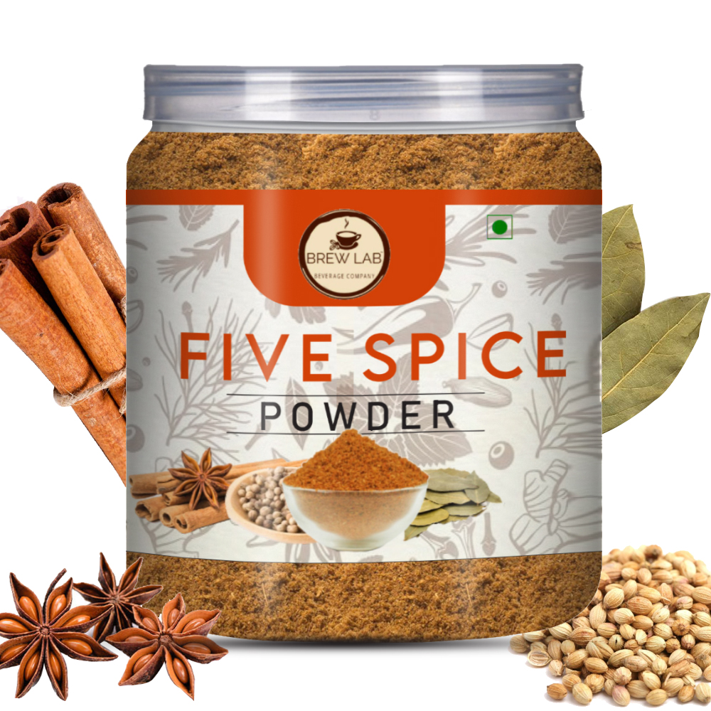 Brew Lab 100% Natural Garam Masala (Five Spices Masala) Blended Spice Mix | No Preservatives, Gluten Free, GMO Free | Five Exotic Flavor to Spice up Indian Chinese Cuisines -100 Gram