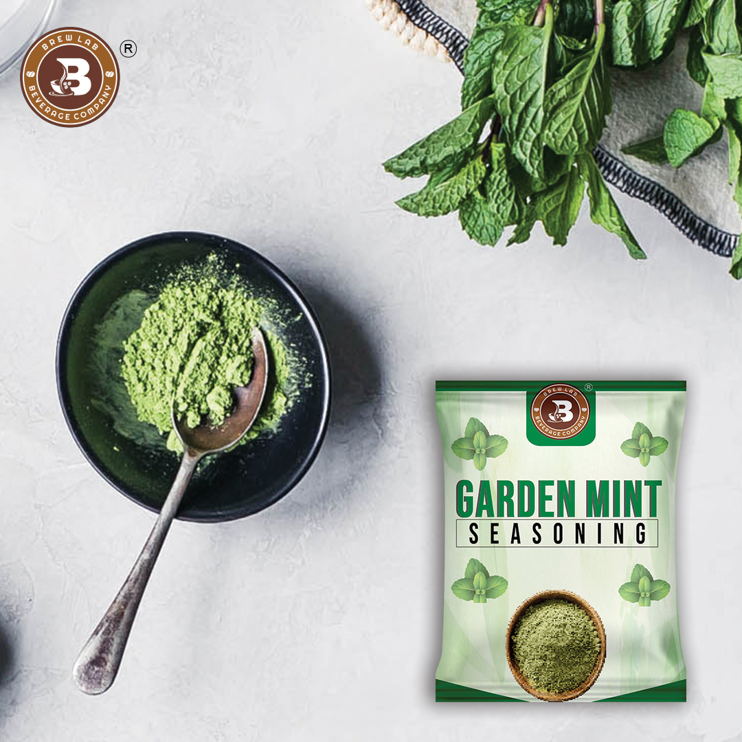 Brew Lab Garden Mint Seasoning | Use for Grilling, Cooking - Dry Marinade, Salad (100 g)