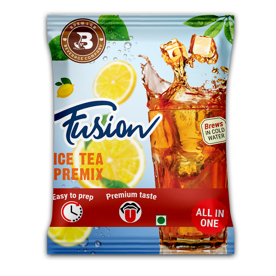 Brew Lab All In One Premium Taste Fusion Ice Tea Premix | Boost Your Antioxidants Iced Tea Plastic Bottle (100 g)