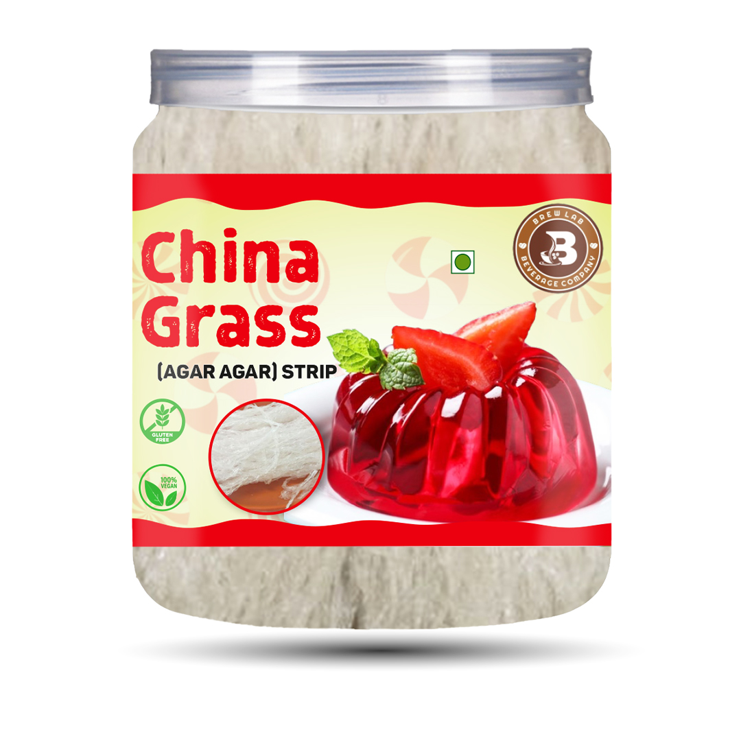 Brew Lab China Grass Strips | Plant Based Quick & Easy To Prepare | 30 gm Agar Agar Strips