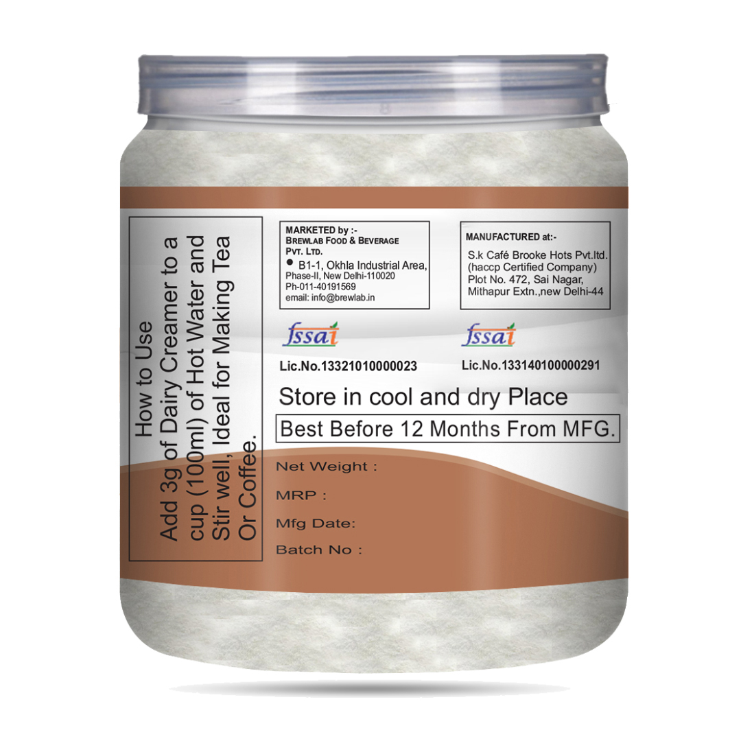 Brew Lab Premium Dairy Creamer | Perfect for Tea & Coffee, Milk dessert & sweet Milk Substitutes Powder (250 g)