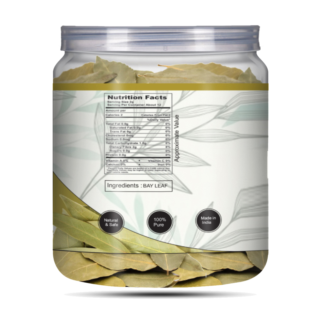 Brew Lab 100% Fresh & Natural Supreme Quality Tej Patta Leaf Whole Dried Bay Leaves Spices (100 grams)