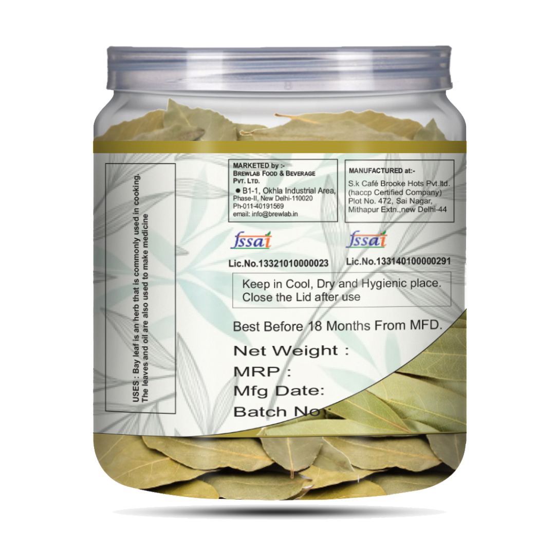 Brew Lab 100% Fresh & Natural Supreme Quality Tej Patta Leaf Whole Dried Bay Leaves Spices (100 grams)