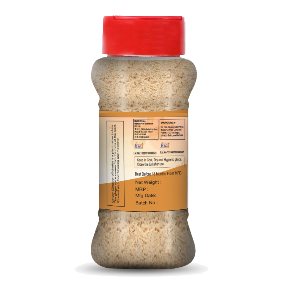 Brew Lab 100% Natural Dry Ginger Powder | Adrak Masala | Sunth Powder | No Preservatives Added | For Cooking, Baking, Tea & Marinades-50 gm