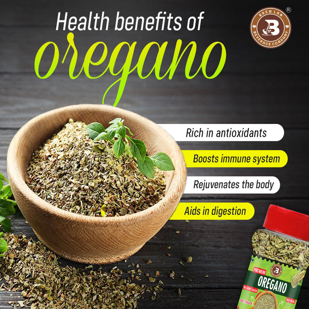Brew Lab 100% Natural Premium Oregano | No Added Spices Only Herbs | Boost Immune System-50 gm