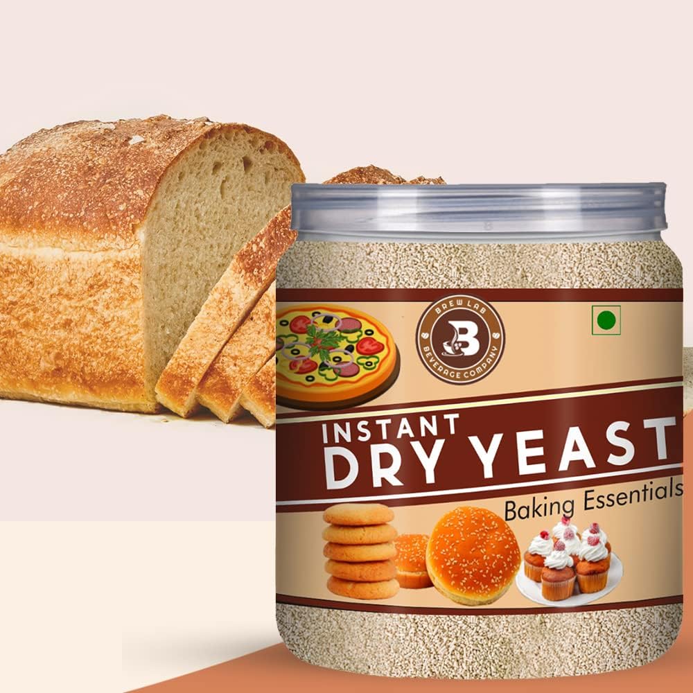 Brew Lab Active Instant Dry Yeast Powder for Baking Bread and Pizza Yeast Powder-100gm