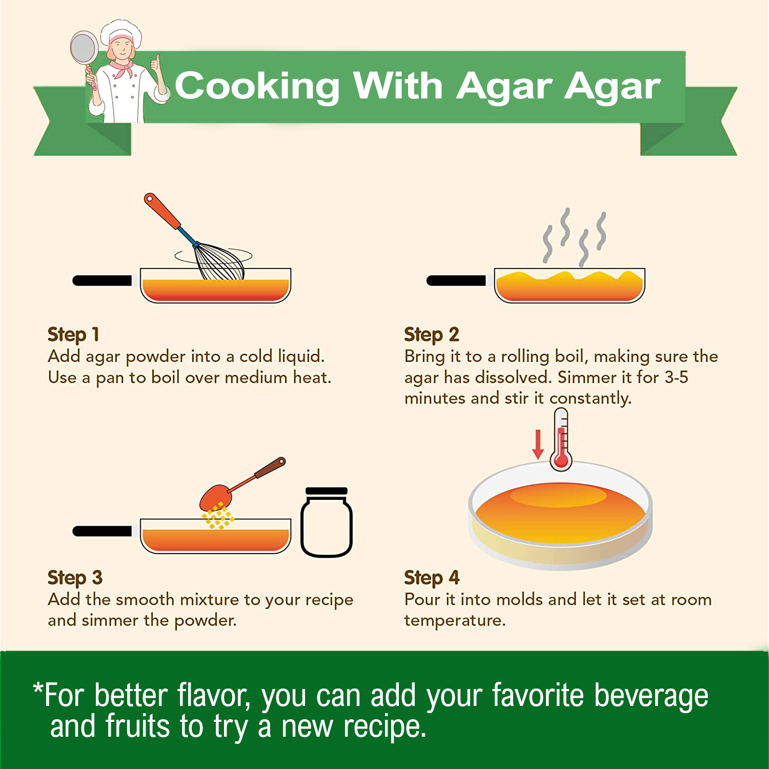 Brew Lab Agar Agar Powder | No Gelatin | Plant Based Product | 100% Vegetarian | Perfect For Desserts & Jelly making 100 g