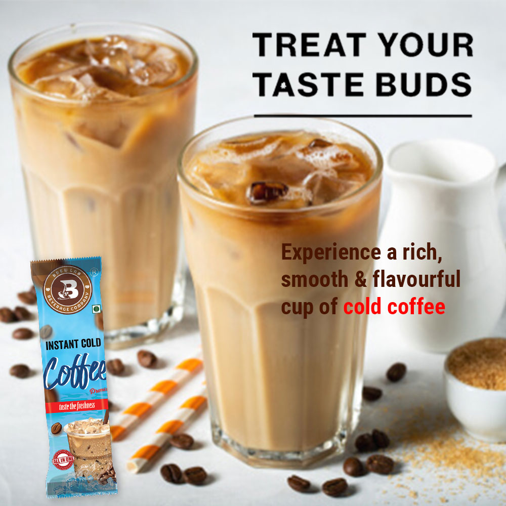 Brew Lab All In One Instant Cold Coffee Premix Sachet Taste The Freshness 40g X 10 Instant Coffee (10 x 40 g)