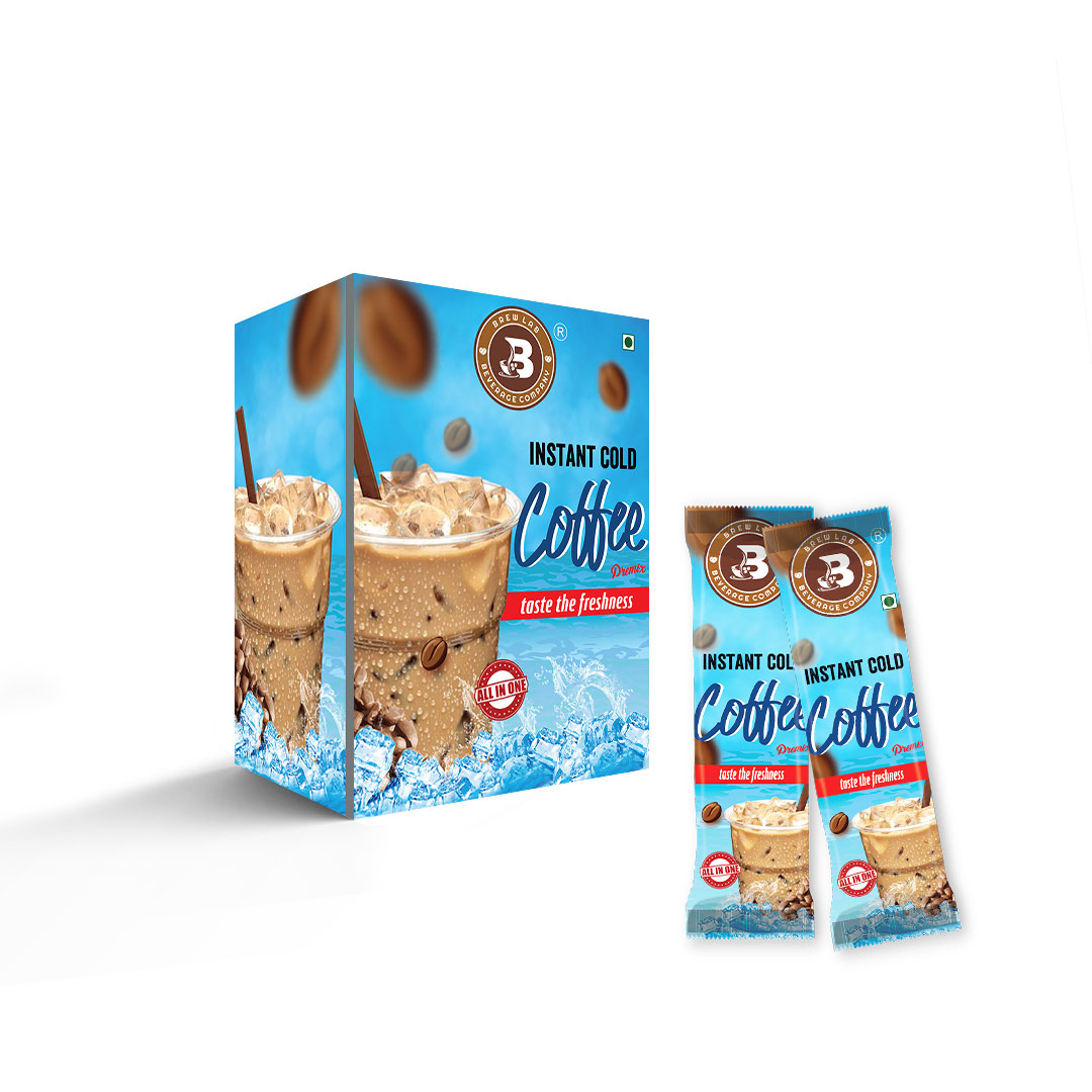 Brew Lab All In One Instant Cold Coffee Premix Sachet Taste The Freshness 40g X 10 Instant Coffee (10 x 40 g)