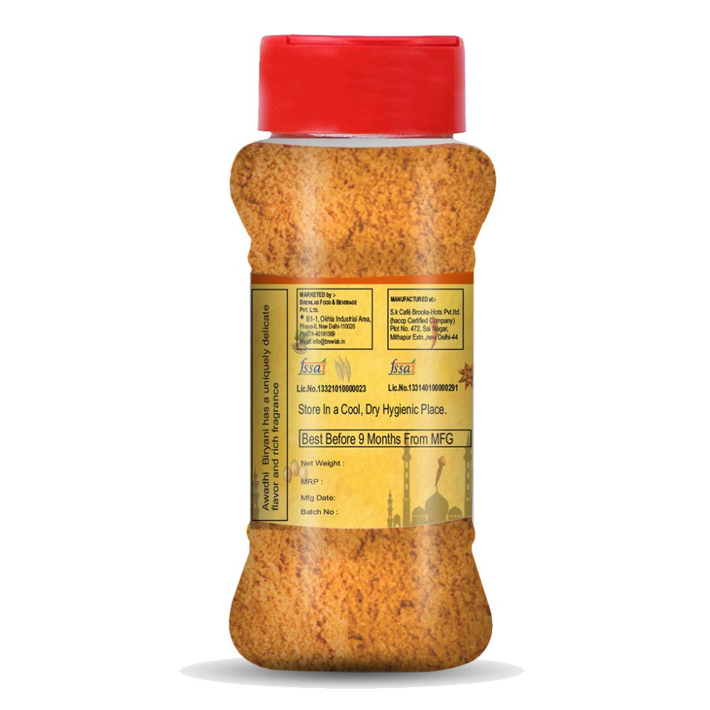 Brew Lab Awadhi Biryani Masala | Spice Mix | Aromatic, Spicy, Flavorful-100gm