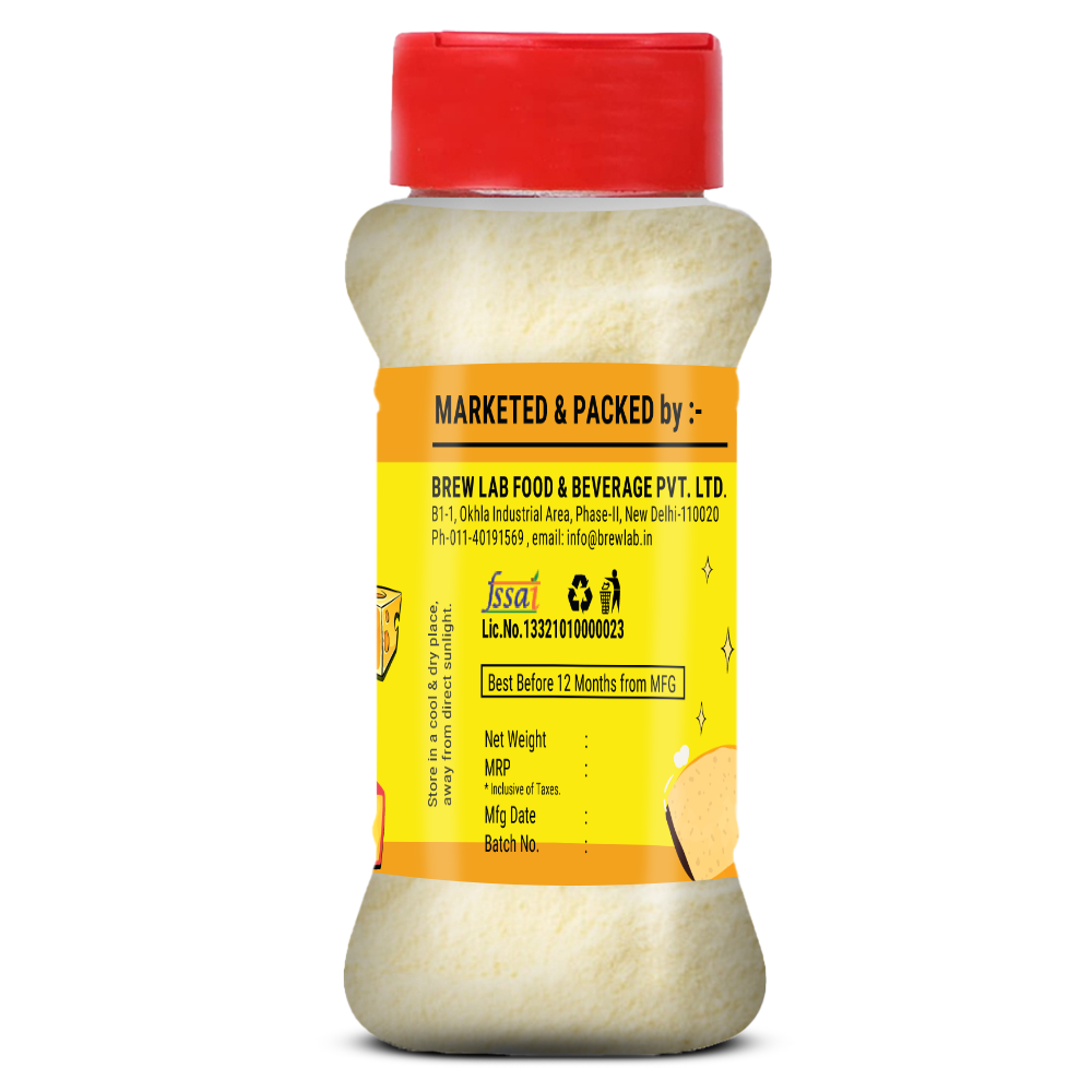 Brew Lab Cheese Powder for Pizza, PopCorn, Pasta, Fries Seasoning |No Gluten, No Additive (100 g)