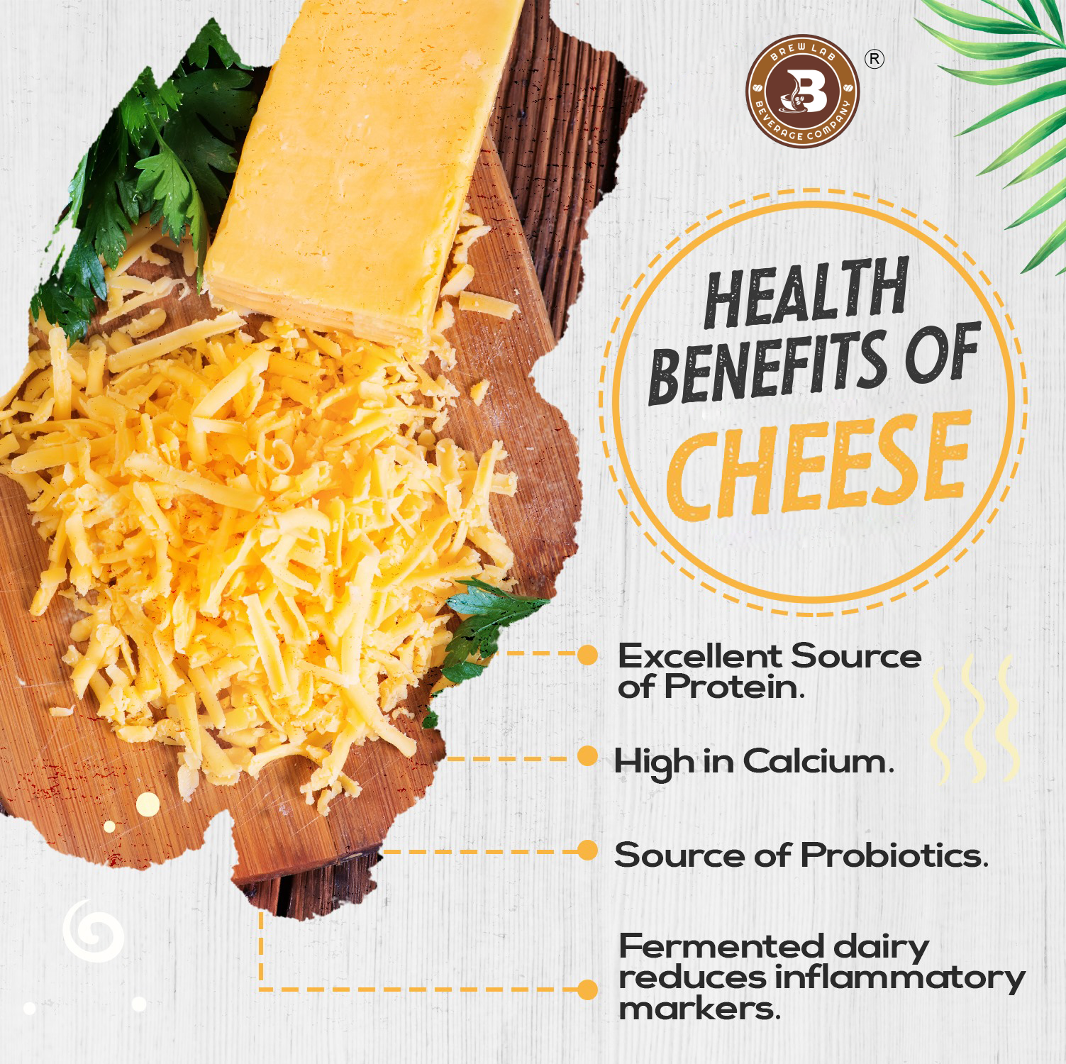 Brew Lab Cheese Powder for Pizza, PopCorn, Pasta, Fries Seasoning |No Gluten, No Additive (100 g)