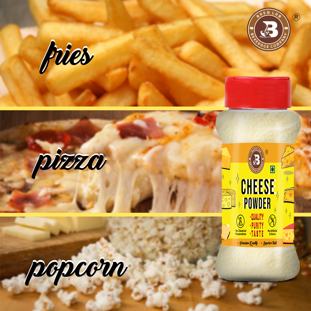 Brew Lab Cheese Powder for Pizza, PopCorn, Pasta, Fries Seasoning |No Gluten, No Additive (100 g)