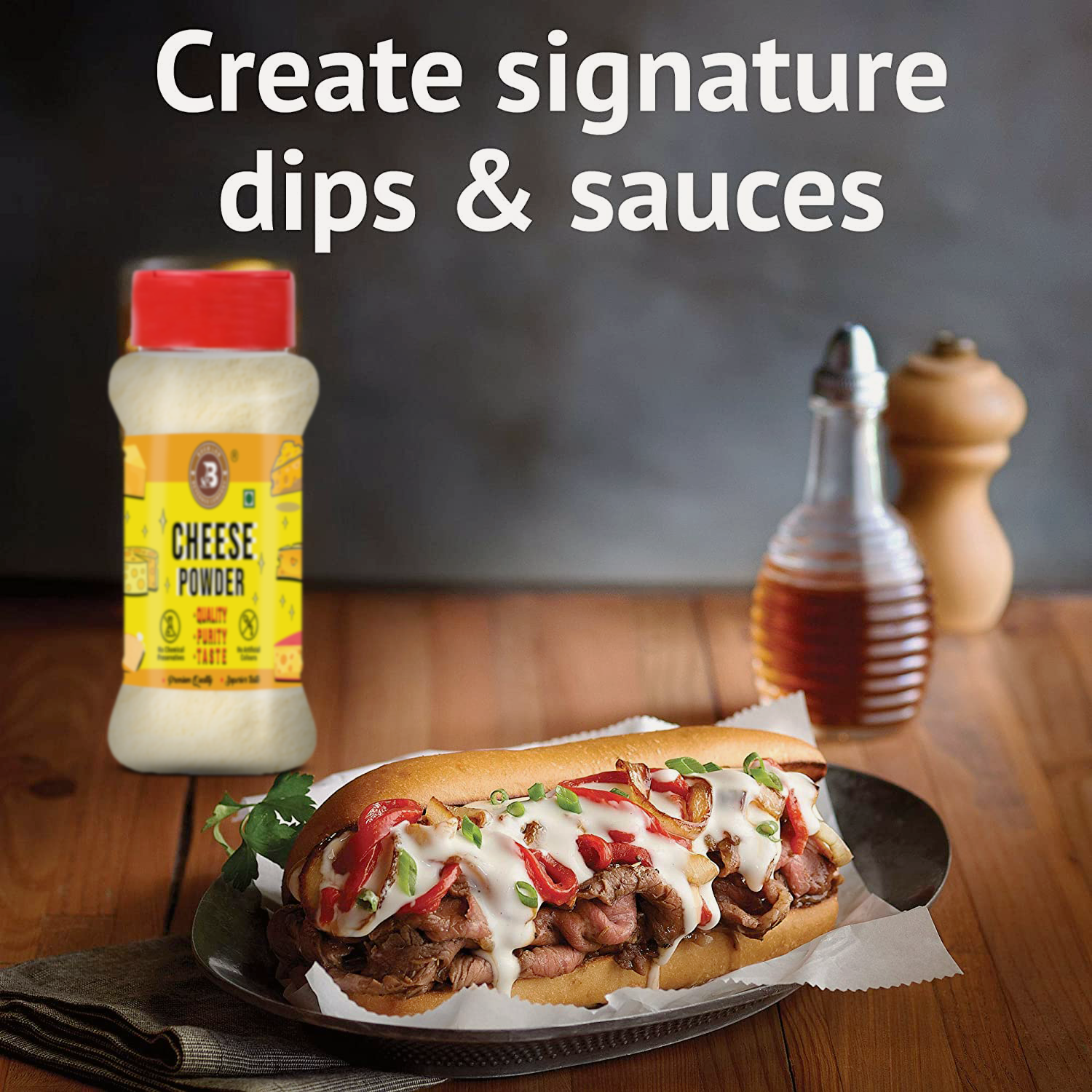 Brew Lab Cheese Powder for Pizza, PopCorn, Pasta, Fries Seasoning |No Gluten, No Additive (100 g)