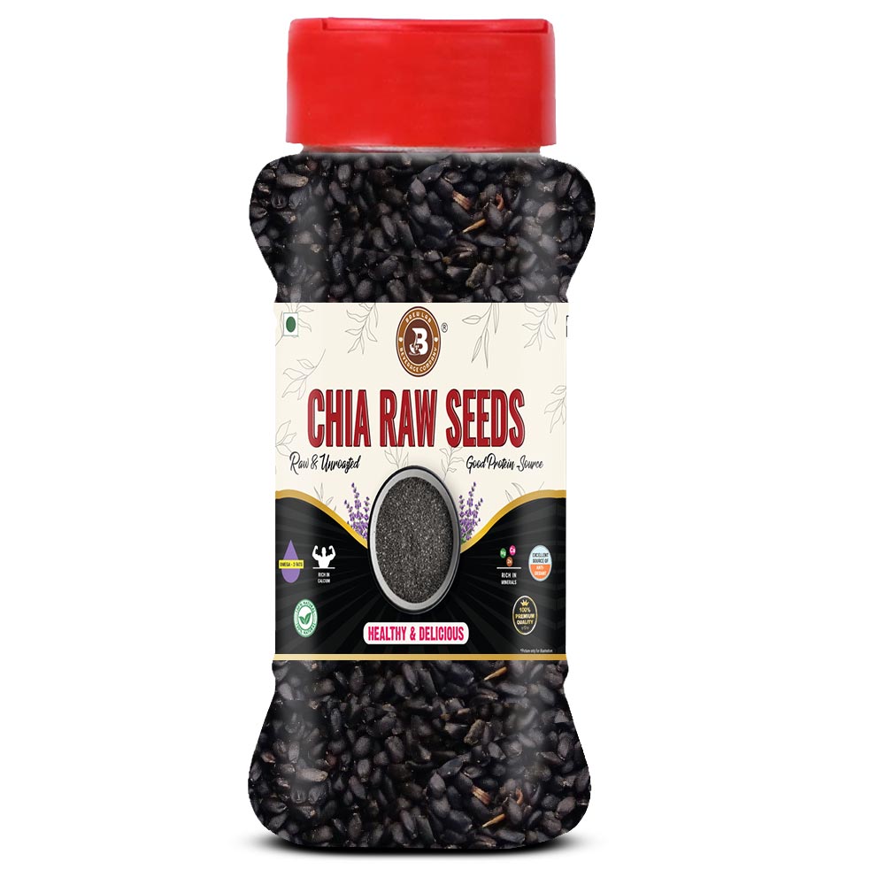 Brew Lab Chia Raw Seeds | Unroasted & Raw Good Source Of Protein | Enhance Skin Health | Chia Seeds  (100 g)