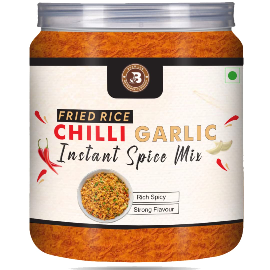 Brew Lab Chilli Garlic Fried Rice Easy to Cook Masala | Secret Recipe to Chinese food-250 gm