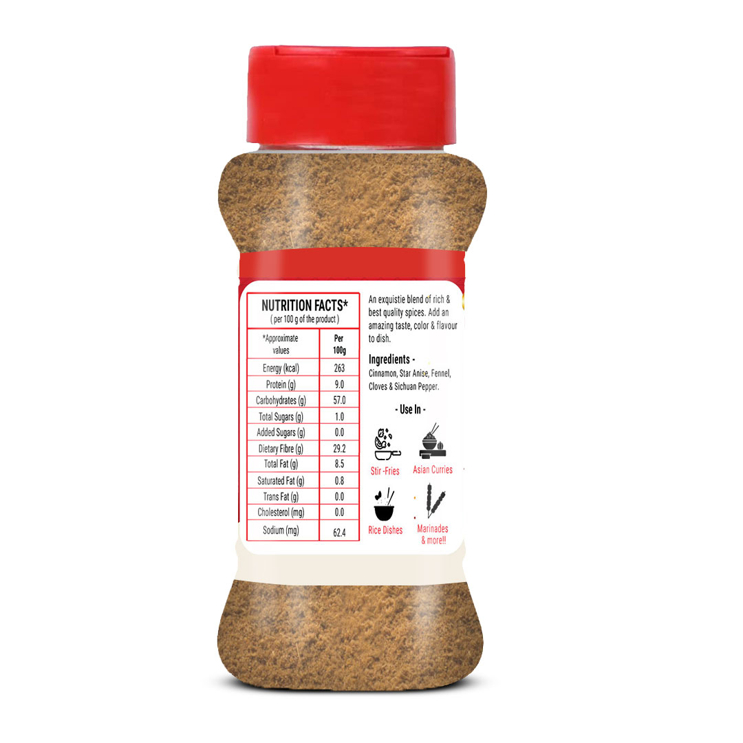 Brew Lab Chinese Five Spices Masala | Superior in Taste | Blended Spice Mix Garam Masala (100 g)