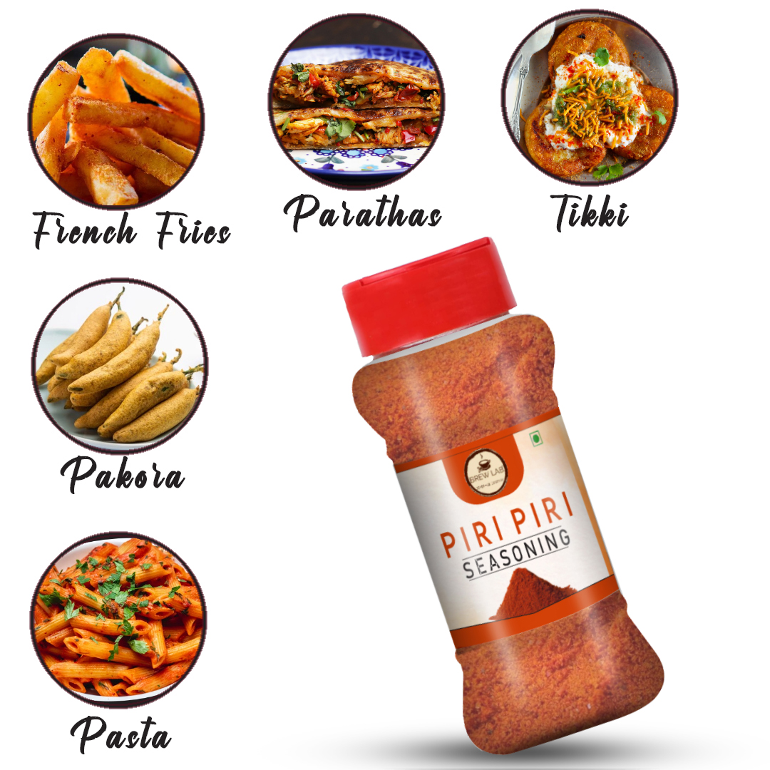 Brew Lab Combo Of Cajun, Smoked Paprika And Piri Piri Seasoning-100gm X 3 (300 g)