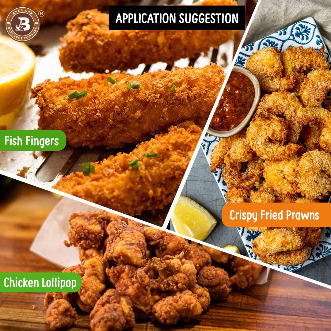 Brew Lab Crispy Fried Chicken Coating Mix | Perfect For Fried Prawns, Fish Fingers & More | (100 g)
