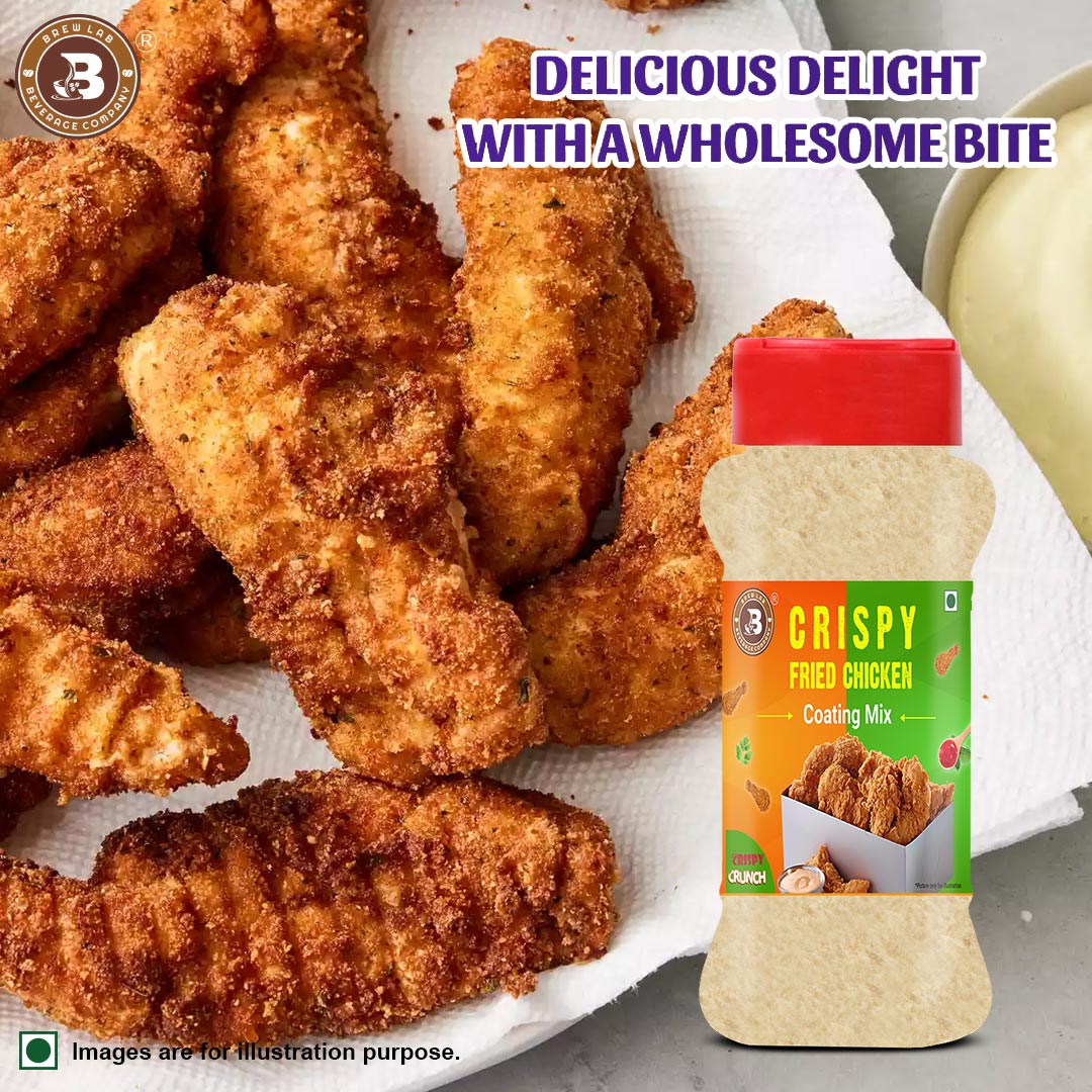 Brew Lab Crispy Fried Chicken Coating Mix | Perfect For Fried Prawns, Fish Fingers & More | (100 g)