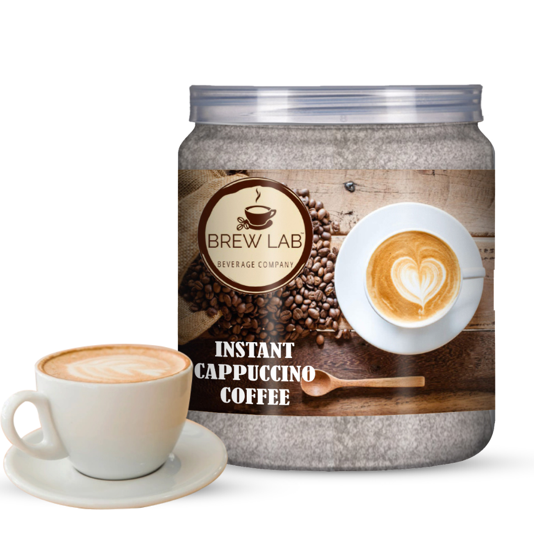 Brew Lab Delicious Instant Cappuccino Coffee Beverage Premix-250g