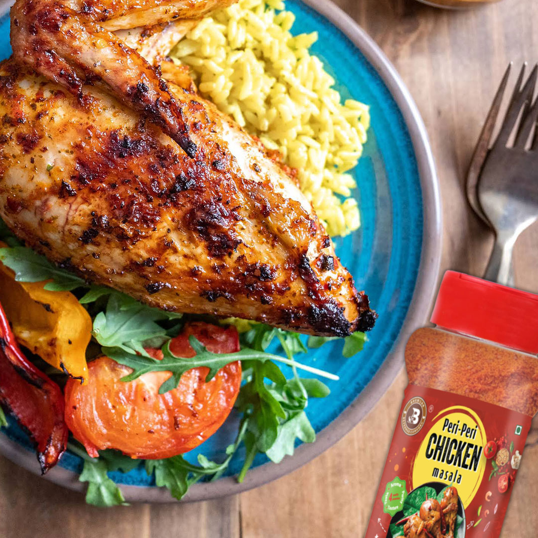 Brew Lab Delicious, Natural and Tasty Peri Peri Chicken Masala | No Added Color | (100 g)