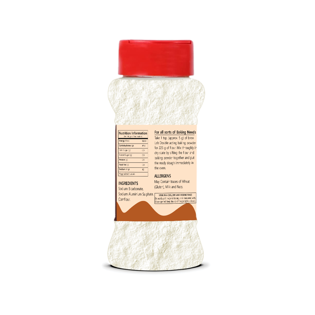 Brew Lab Double Acting Baking Powder For Baking Cake, Muffins, Bakery Product & More-100g Baking Powder