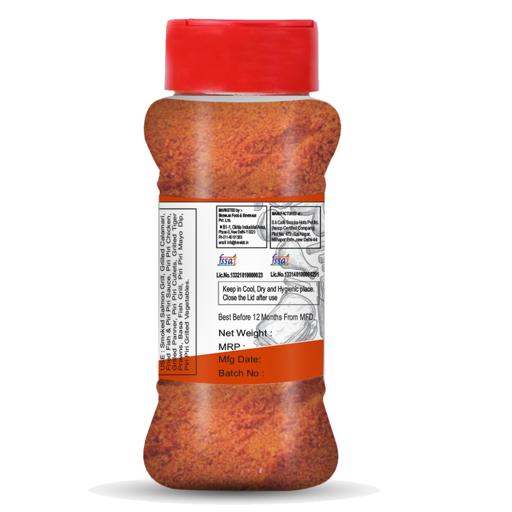Brew Lab Flavorful Piri Piri Marinade for Tandoori Paneer Tikka | Peri Peri Chicken | Fried Fish | Grilled Tiger Prawns | Smoked Salmon Grill | Fish Grill-100gm