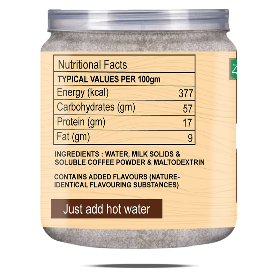 Brew Lab instant Cappuccino Coffee Premix with Zero Sugar| 3 Steps Preparations- No Equipment 250g Instant Coffee (250 g)