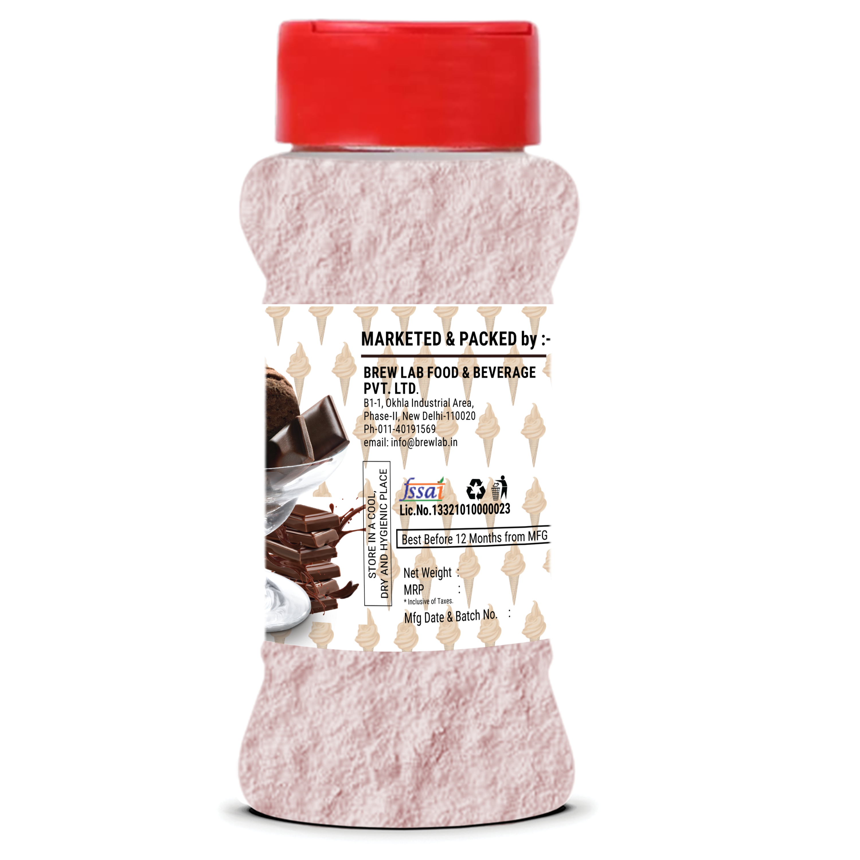 Brew Lab Instant Chocolate Freeze Ice cream Mix Powder | For Tasty & Delicious Ice Cream 100 g