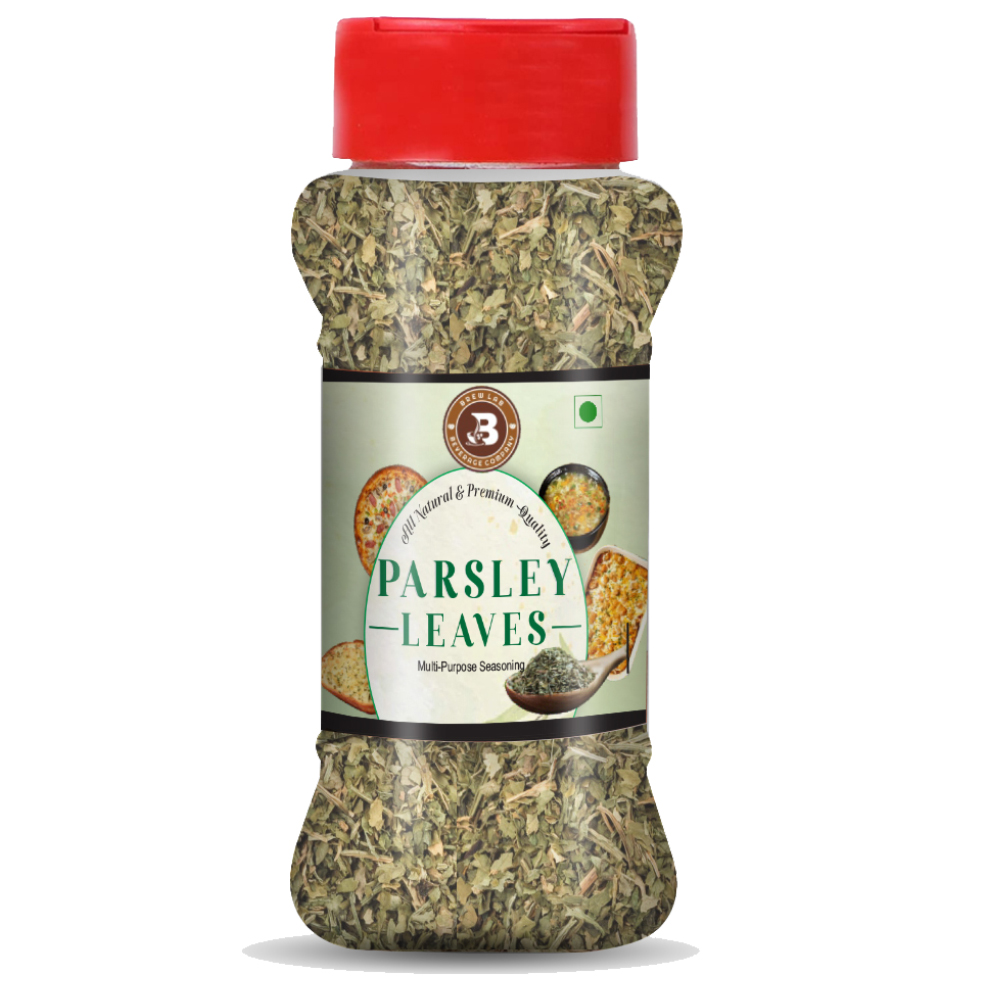 Brew Lab Parsley Leaves | Use in Italian Dishes, Curries, Pizza,Soups-100gm