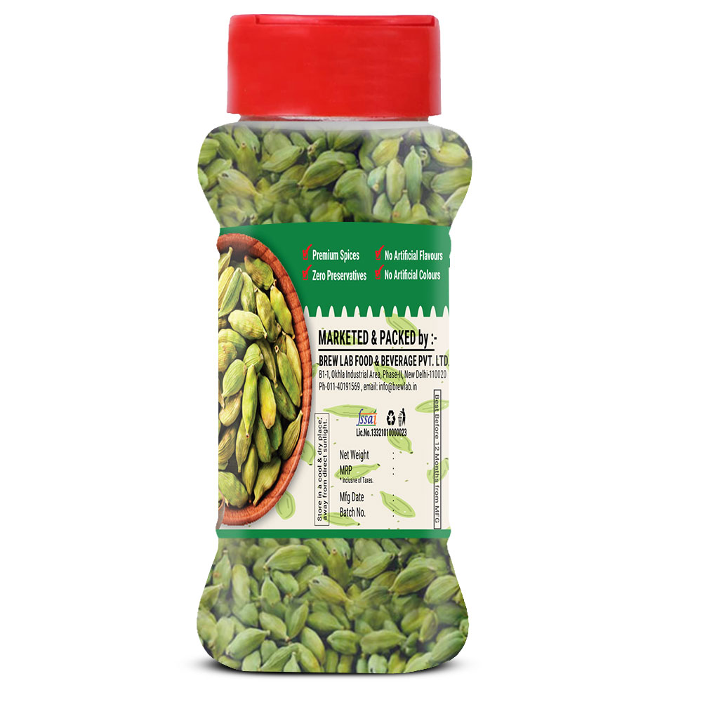 Brew Lab Pepper-100g + Mace-70g + Cinnamom-50g + Elaichi-80g + BayLeaf-50g + Clove-100g - 450 gm